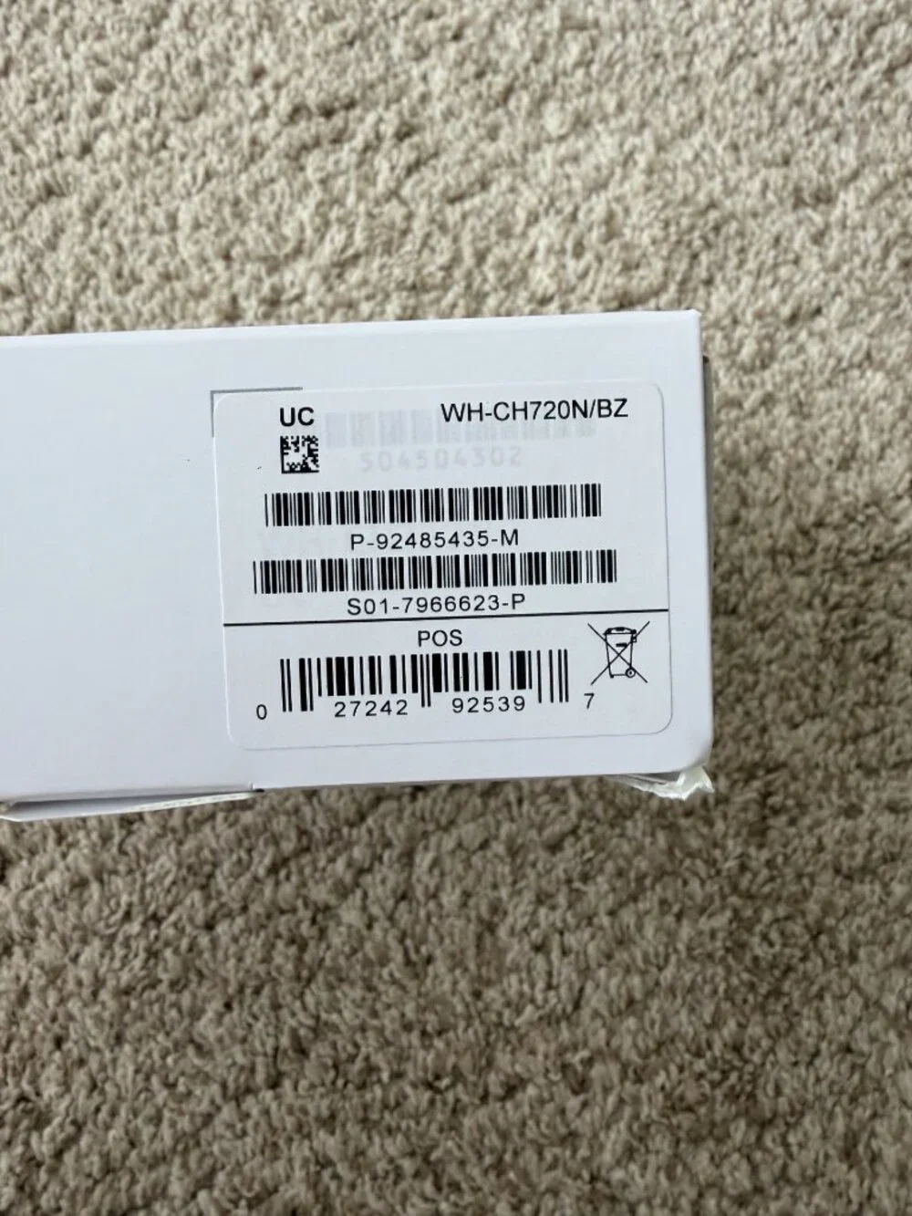Sony WH-CH720N Wireless Noise-Canceling Headphones – Black | NEW IN BOX